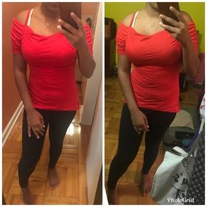 Small cold shoulder blouse